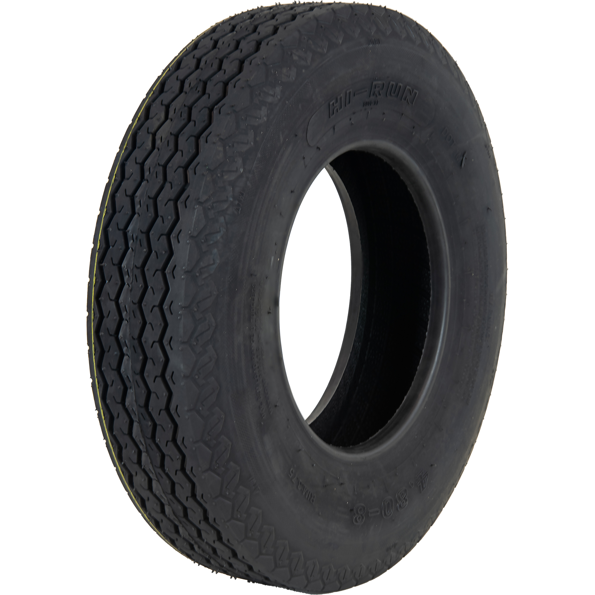 HI-RUN, Highway Trailer Tire, Bias-ply, Tire Size 4.80-8 Load Range Rating B, Model# WD1065